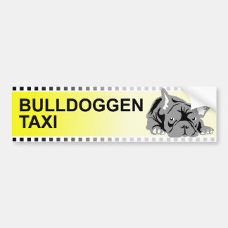 Bulldoggen taxi sticker