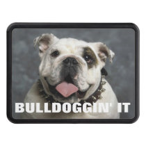 "BULLDOGGIN' IT" English Bulldog Hitch Cover