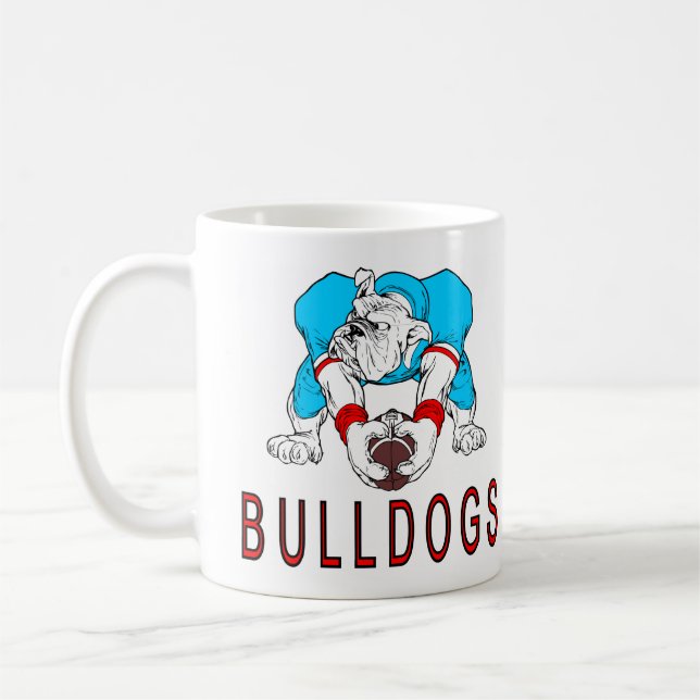 Bulldogs Football Coffee Mug (Left)