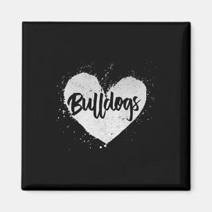 Bulldogs - Heart Dog Lover Animal Breeder Puppy Ow Magnet
