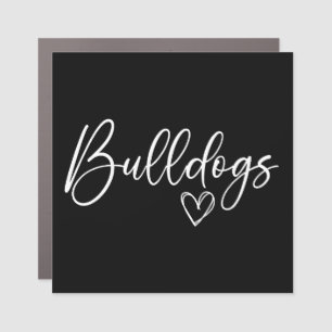 Bulldogs Love Heart Funny Dog Owner Quote Gift Car Magnet