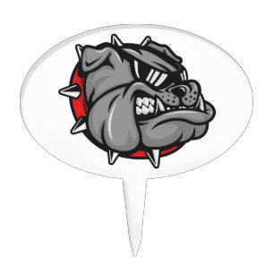 Bulldogs Mascot Cake Topper