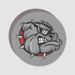 Bulldogs Mascot Car Magnet