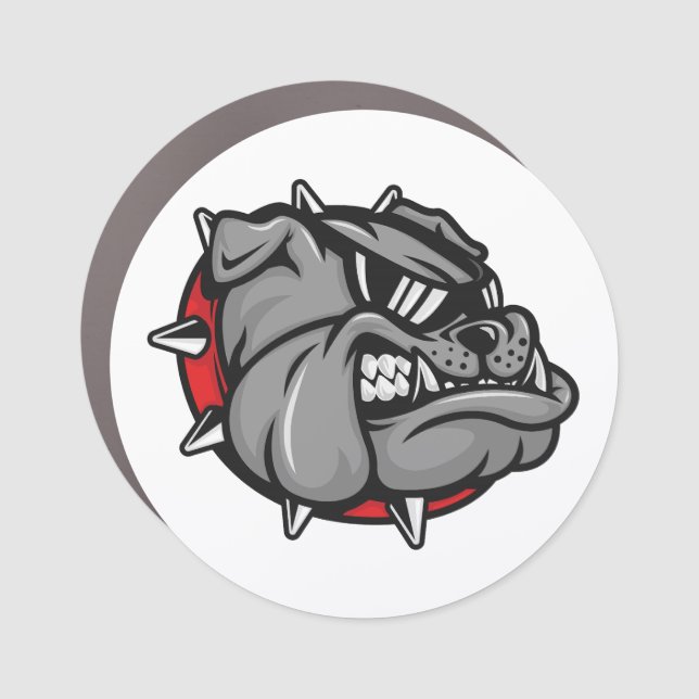 Bulldogs Mascot Car Magnet (Front)