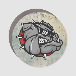Bulldogs Mascot Car Magnet