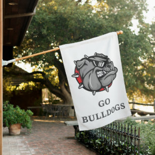 Bulldogs Mascot House Flag