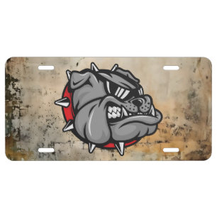 Bulldogs Mascot License Plate