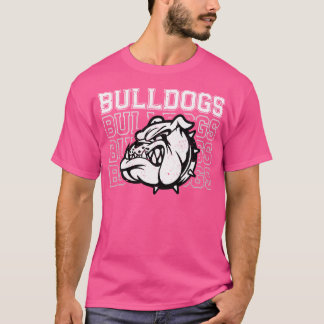 Bulldogs Mascot Team Spirit Sports Fan T-Shirt