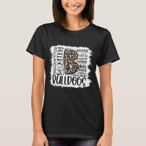 Bulldogs School Sports Fan Team Spirit Mascot Gift T_Shirt