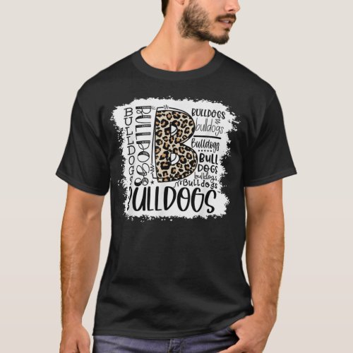 Bulldogs School Sports Fan Team Spirit Mascot Gift T_Shirt