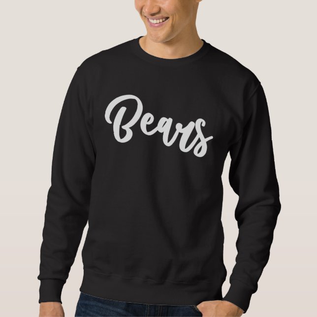 Bulldogs School Sports Team Mascot Town Go College Sweatshirt (Front)
