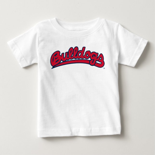 Bulldogs Script Baby T-Shirt (Front)