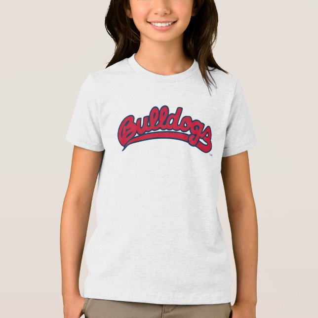 Bulldogs Script Tri-Blend Shirt (Front)