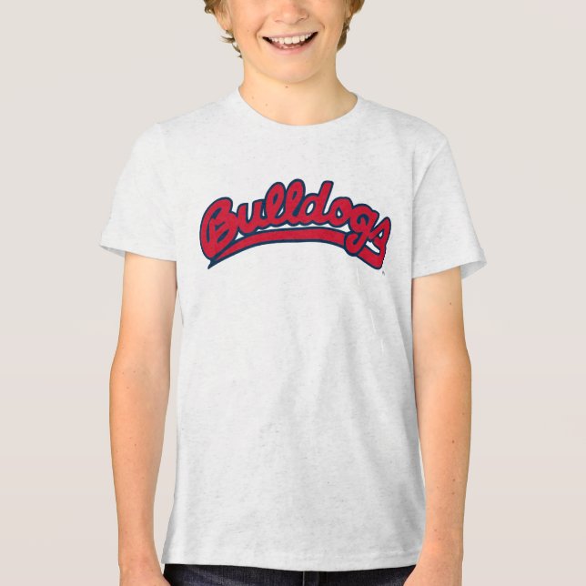 Bulldogs Script Tri-Blend Shirt (Front)