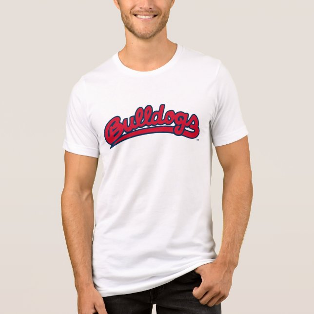 Bulldogs Script Tri-Blend Shirt (Front)
