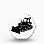 bulldozer acrylic award<br><div class="desc">Caterpillar,  chains or tires with at least one steerable blade used to push material or to demolish.</div>