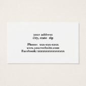 bulldozer business card (Back)