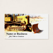 bulldozer business card (Front)