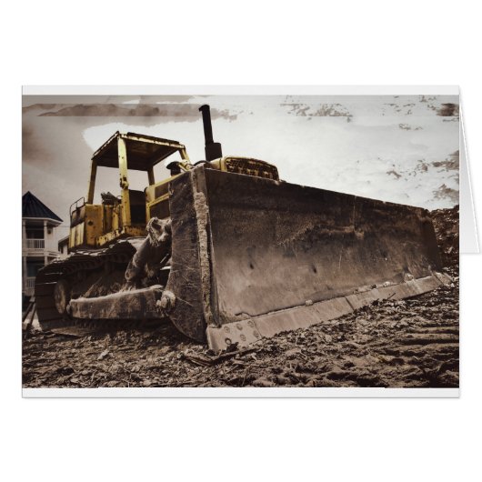 Bulldozer card (Front Horizontal)