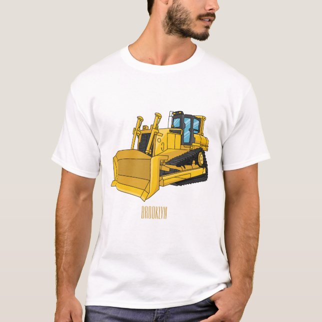 Bulldozer cartoon illustration  T-Shirt (Front)