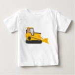 Bulldozer Construction Machine Baby T-shirt at Zazzle