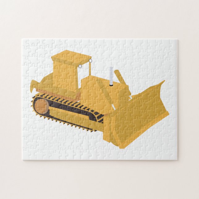 Bulldozer Construction Truck Jigsaw Puzzle (Horizontal)