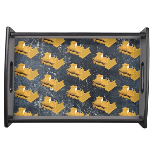 Bulldozer Construction Truck  Serving Tray