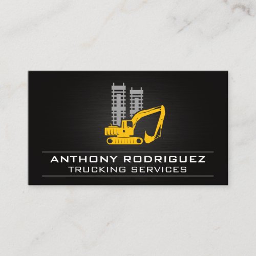 Bulldozer  Construction Vehicle Business Card