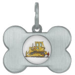 Bulldozer Dozer Pet Tag