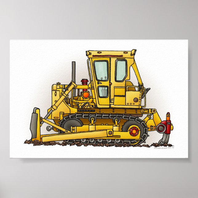 Bulldozer Dozer Poster (Front)