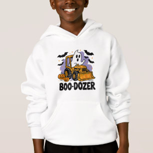 Bulldozer Halloween Boo Dozer Construction Truck Hoodie