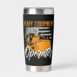 Bulldozer Heavy Equipment Operator Construction Insulated Tumbler