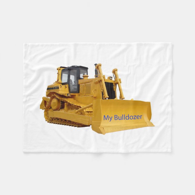 Bulldozer image for Fleece Blanket (Front (Horizontal))
