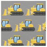 Bulldozer Kids Boys Construction Truck Vehicles Fabric