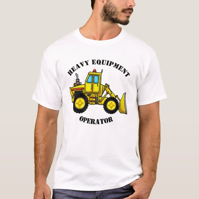 Bulldozer Mens T-Shirt (Lite Colors) (Front)