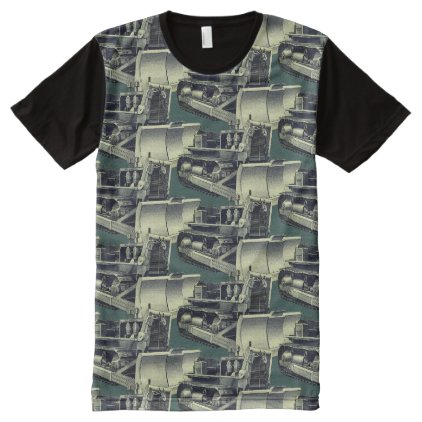 BULLDOZER OPERATING ENGINEER HEAVY EQUIPMENT All-Over-Print SHIRT