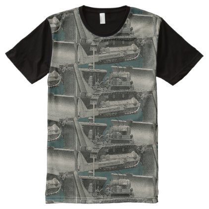 BULLDOZER OPERATING ENGINEER HEAVY EQUIPMENT All-Over-Print SHIRT