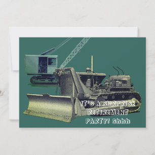 BULLDOZER OPERATING ENGINEER HEAVY EQUIPMENT INVITATION