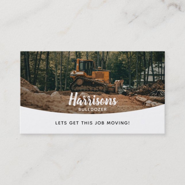 BullDozer Slogans Business Cards (Front)