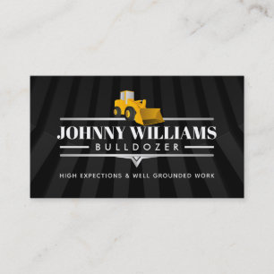 Bulldozer Slogans Business Cards