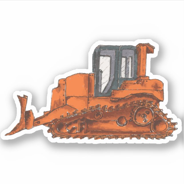 Bulldozer Sticker (Front)