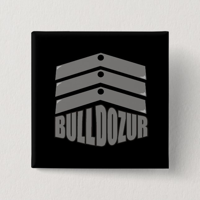 Bulldozur "Coat of Arms" Button (Front)