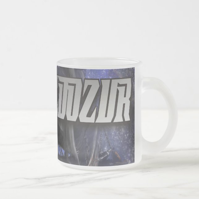 Bulldozur Frosted Coffee Cup (Right)