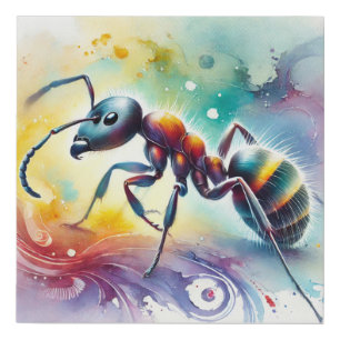 Bullet Ant 201024AREF108 - Watercolor Faux Canvas Print
