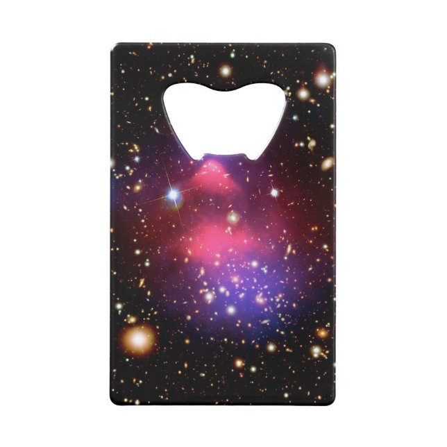 Bullet Cluster Credit Card Bottle Opener (Front)