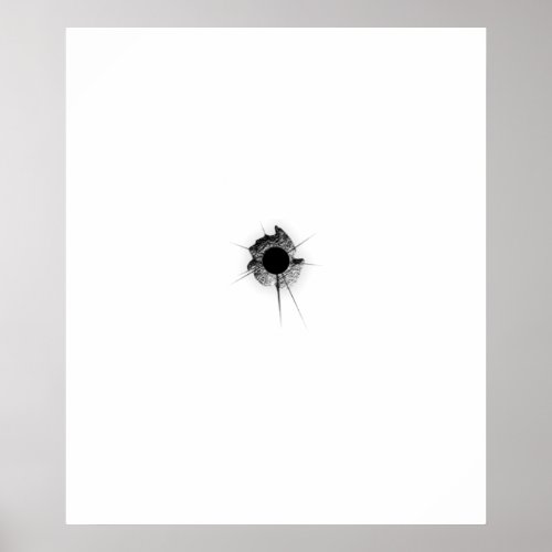 Bullet hole poster