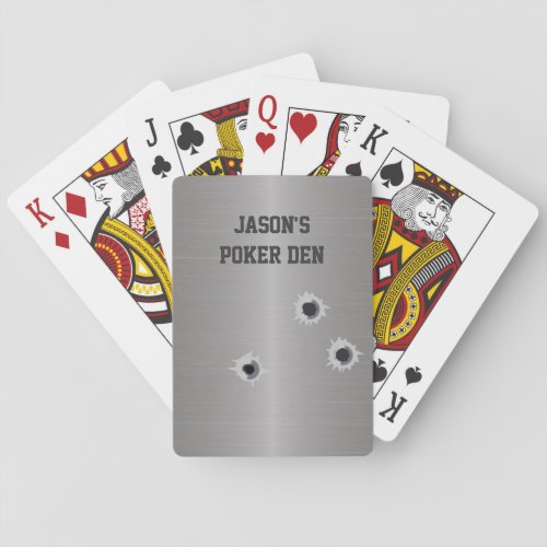 Bullet Holes Custom Playing Card Deck