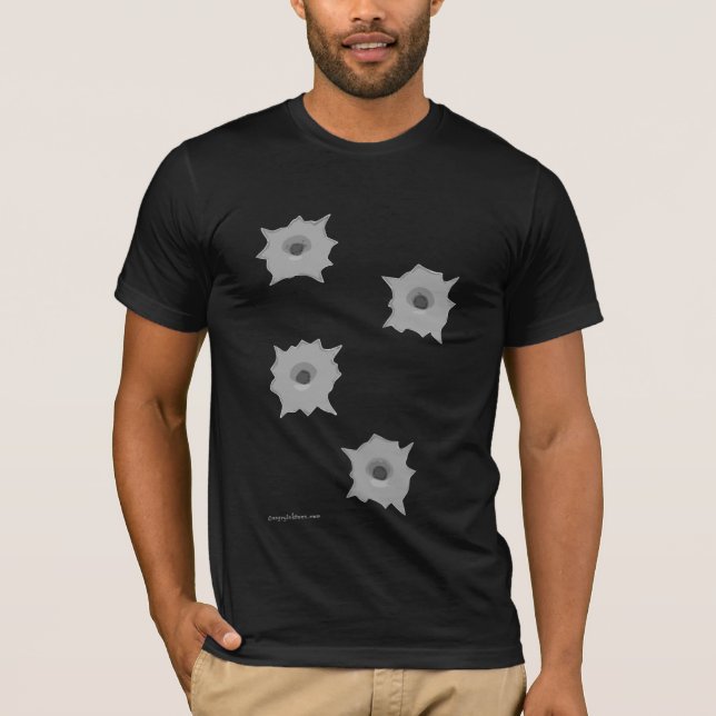 Bullet Holes Dark T-shirt (Front)