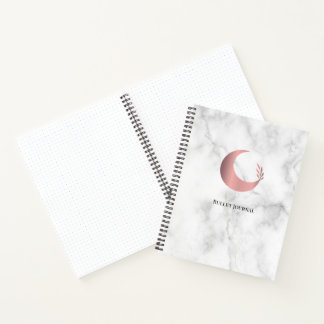 Bullet Journal Rose Gold Moon