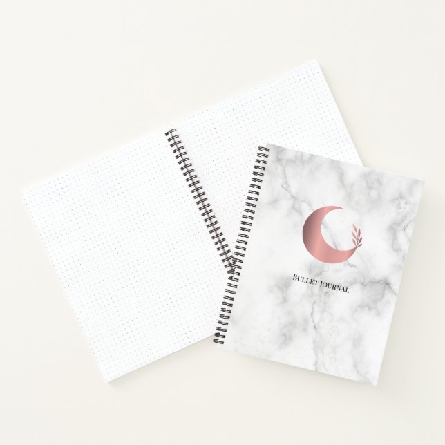Bullet Journal Rose Gold Moon (Inside)